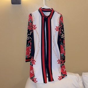 Sexy button up dress